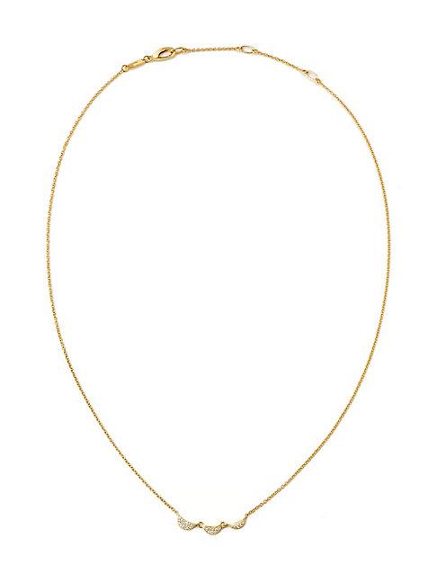 Adriana Orsini 14k Goldtone & Diamond Phase Frontal Necklace