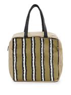 French Connection Striped Prim Lady Large Tote