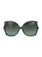 Linda Farrow 64mm Oversized Square Novelty Sunglasses