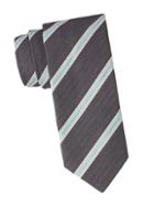 Eton Diagonal Stripe Wool & Silk Tie