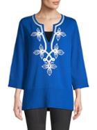 Michael Kors Collection Soutache Embroidered Tunic