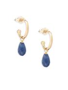 Saks Fifth Avenue Sapphire And 14k Gold Drop Earrings