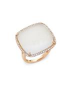 Meira T Diamond And 14k Rose Gold Statement Ring