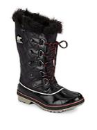 Sorel Tofino Faux Fur-trimmed Quilted Lace-up Boots