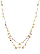 Marco Bicego Paradise 18k Yellow Gold & Mixed Gemstone Double Strand Necklace