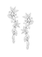 Adriana Orsini Crystal Flower Drop Earrings