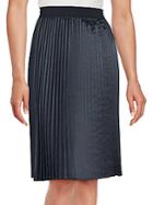 T Tahari Pleated A-line Skirt
