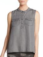 Calvin Klein Jeans Washed Button-front Top