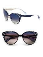 Jimmy Choo 55mm Estelle Cat-eye Sunglasses