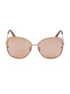 Roberto Cavalli 60mm Cat Eye Sunglasses