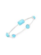 Ippolita 925 Rock Candy Sterling Silver & Turquoise Bangle Bracelet