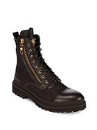 Versace Cap Toe Leather Boots