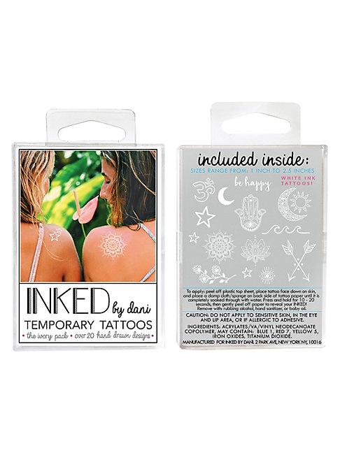 Inked By Dani Temporary Tattoos Ivory Pack