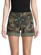 Sanctuary Camouflage Stretch-cotton Shorts