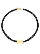Mhart Onyx Bead & 18k Gold Necklace