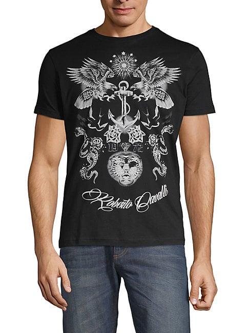 Roberto Cavalli Faded Graphic T-shirt