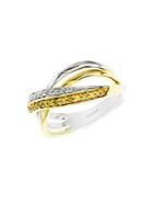 Effy Canare 14k White And Yellow Gold Diamond Ring