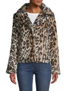 John + Jenn Leopard-print Faux Fur Jacket