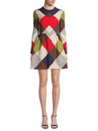 Valentino Wool & Silk-blend A-line Mini Dress