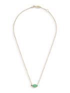 Ippolita Prisma 18k Gold Angled Marquise Chryophrase Necklace