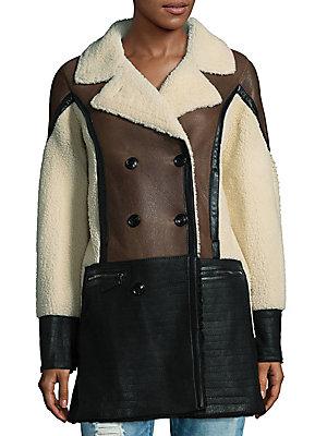 Dominic Bellissimo Colorblock Shearling Coat