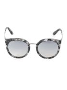 Dolce & Gabbana 52mm Round Sunglasses