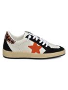 Vintage Havana Star Patch Leather & Suede Sneakers