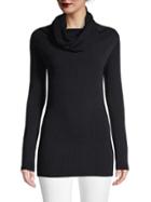 Valentino Ribbed Cowlneck Sweater