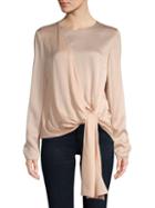 Lanvin Tie-accented Long-sleeve Top