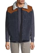 Dnm Collection Faux-shearling Collar Vest