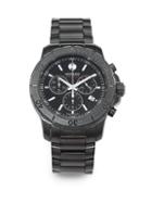 Movado Black Pvd-finished Stainless Steel Chronograph Watch