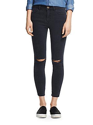 Dl Premium Denim Distressed Skinny-fit Jeans