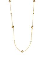 Freida Rothman Mother-of-pearl Caged Clover Station Necklace