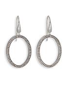 Ippolita Stella Diamond & Sterling Silver Medium Oval Drop Earrings