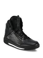 Dsquared2 Vitello Studded Sport High-top Sneakers