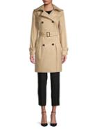 Michael Michael Kors Missy Belted & Hooded Trench Coat