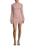 Haute Rogue Lace Mockneck Dress