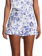 Saks Fifth Avenue Floral-print Linen Shorts