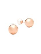 Majorica 8mm White Round Pearl Stud Earrings