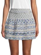 Love Sam Printed Cotton Mini Skirt