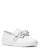 Michael Kors Collection Val Studded Leather Slip-on Sneakers