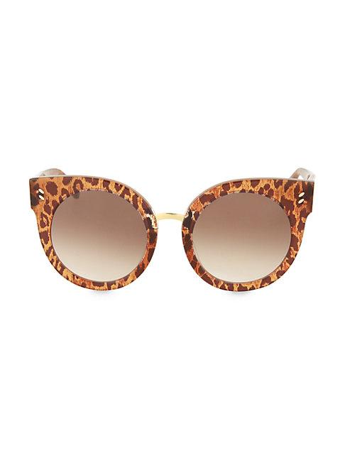 Stella Mccartney 52mm Round Cat Eye Core Sunglasses