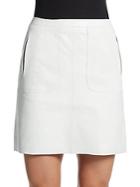 French Connection Eddy Leather Mini Skirt