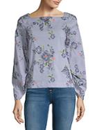 Laundry By Shelli Segal Embroidered Top