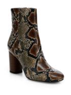 Sam Edelman Corra Snake-embossed Ankle Boots