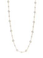 Adriana Orsini Bezel Goldtone & Crystal Chain Necklace