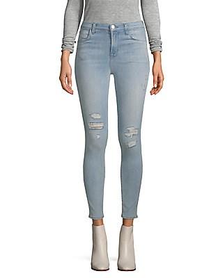 J Brand Distressed Washed Jeans