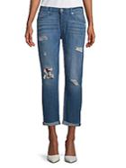 7 For All Mankind Distressed Rolled-cuffs Jeans