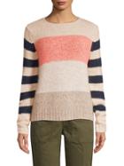 Rebecca Taylor Striped Mohair-blend Sweater