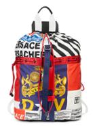 Versace Mixed-media Graphic Backpack